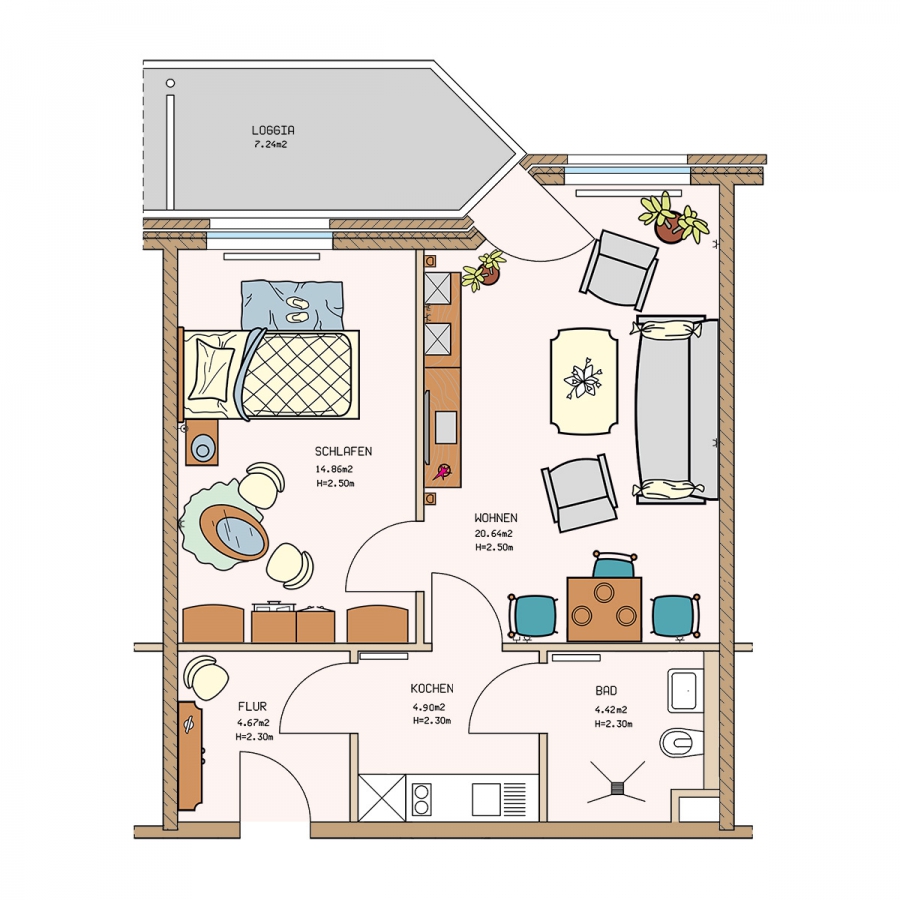 Darfs ein bisschen mehr sein? 2 Zimmer m Darfs ein bisschen mehr sein? 2 Zimmer m